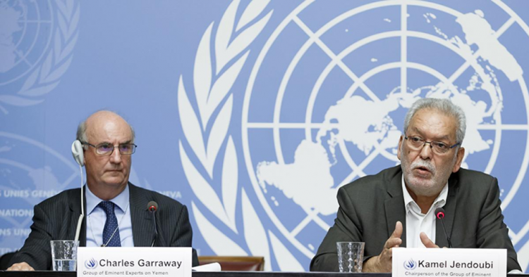 فريق خبراء الأمم المتحدة بشأن اليمن يصدر تقريره الثالث اليمن: جائحة الإفلات من العقاب في أرضٍ معذّبة