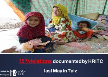 157 violations documented by the HRITC last May in Taiz